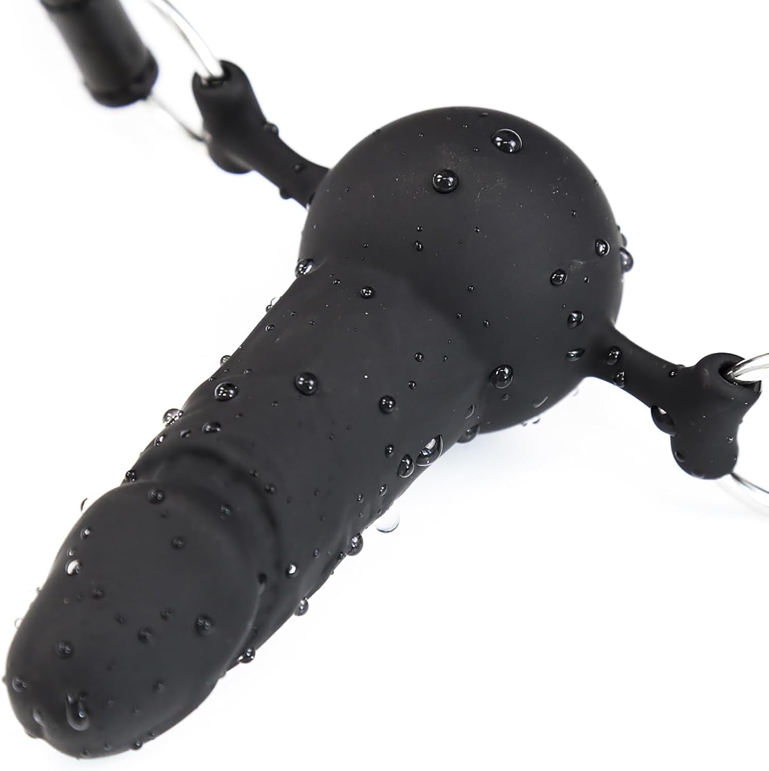 Silicone Penis Gag Cock Gag Couple BDSM Bondage Play Toys Adjustable Belt Dildo Gag (Silicone)