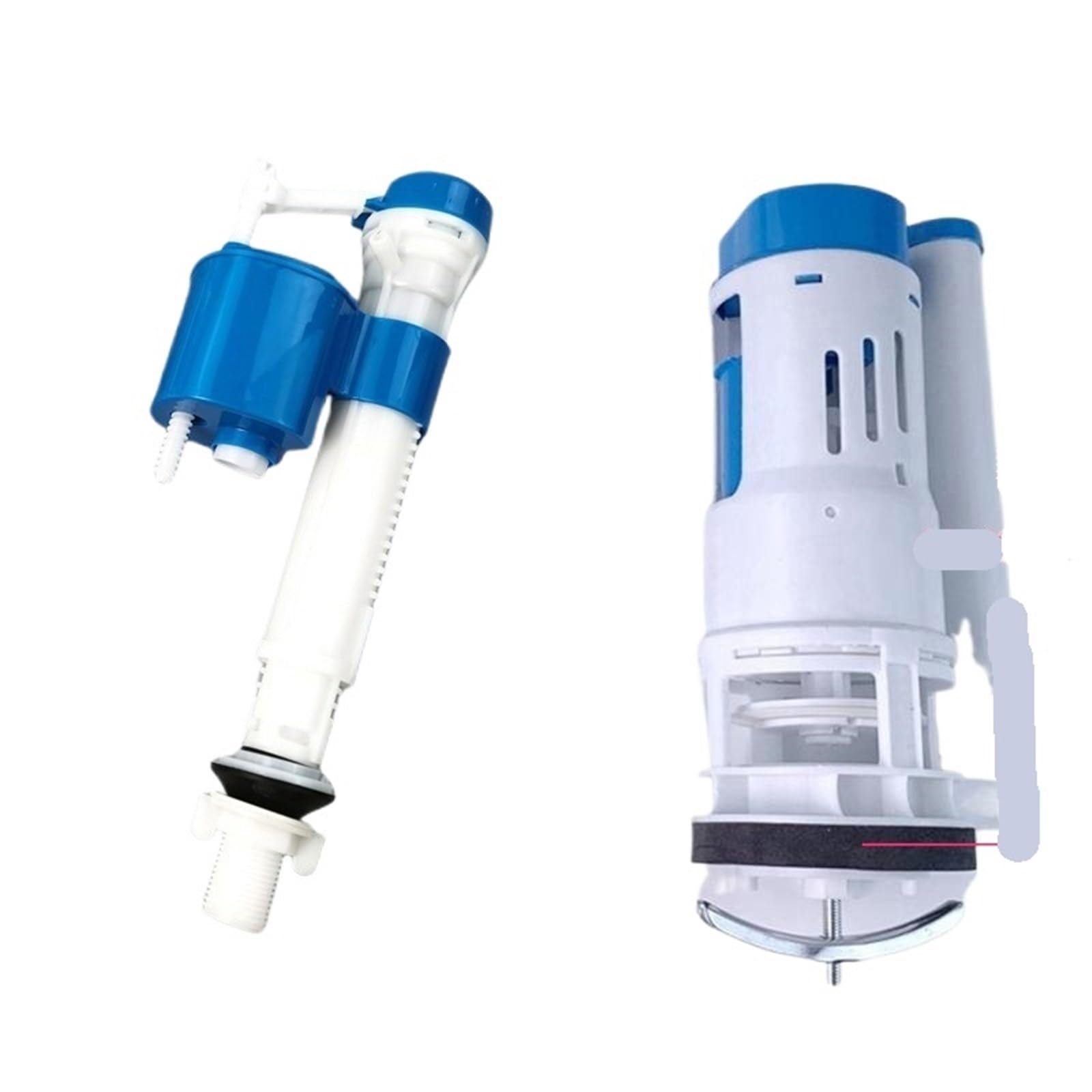 Padgcnor One Color Toilet Flush Valve Toilet Drain Intake Valve Tank Fittings Inlet Flush Water Saving Piece Cistern Mechanism Wc Kits(One-Pieces 20Cm B1)