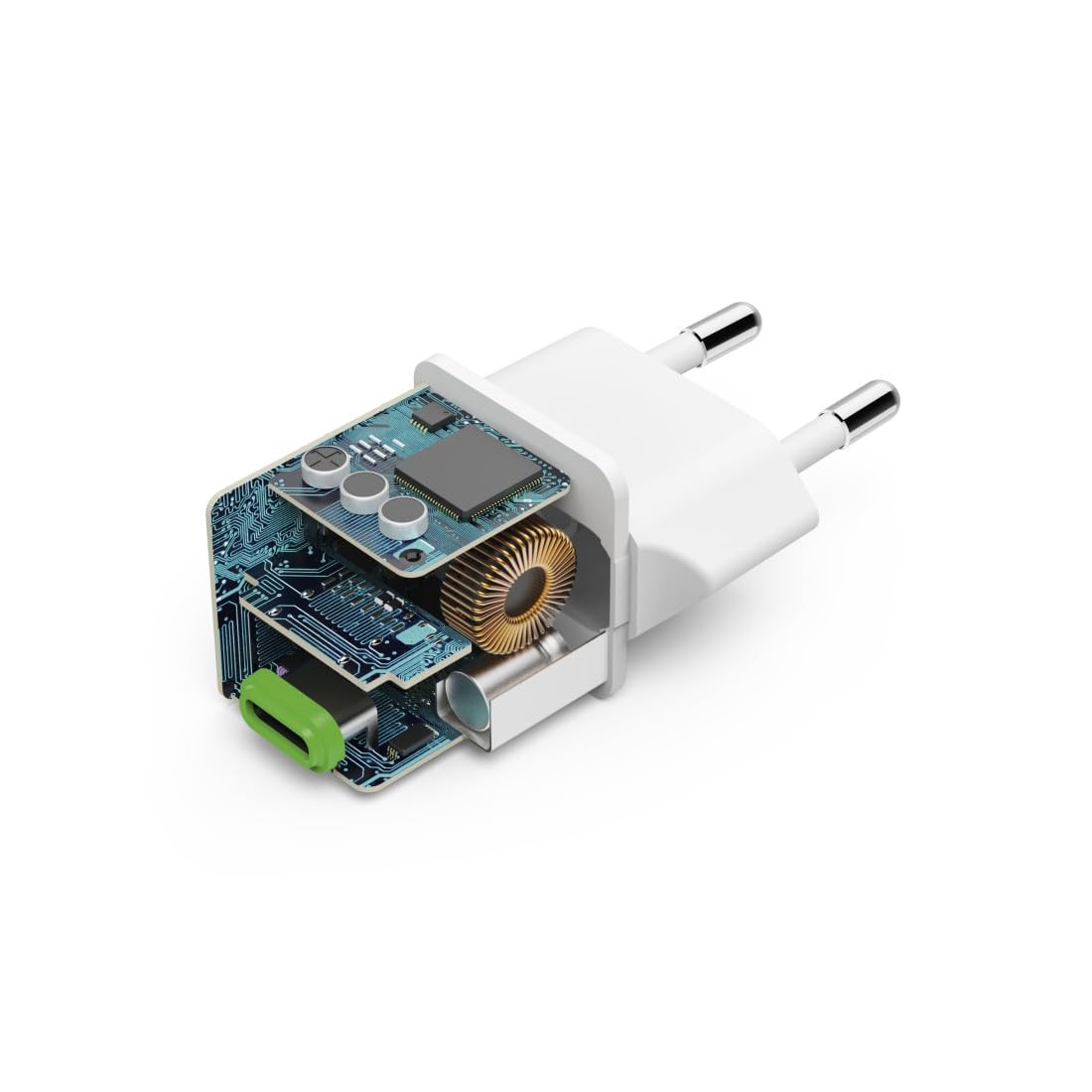 Hama Ładowarka sieciowa 25 W mini 1x USB C (kompaktowa, szybka, do ładowania telefonu, Quick Charge, Power Delivery, mała, szybkie ładowanie) biała