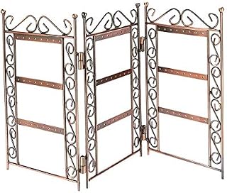 Ktyssp Home Creative Openwork Storage Shelf Hanging Jewelry Gift Earrings Foldable Storage Rack