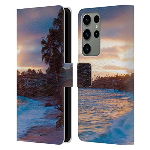 Étui portefeuille cuir Samsung S23 Ultra 5G Haroulita Laguna housse clapet