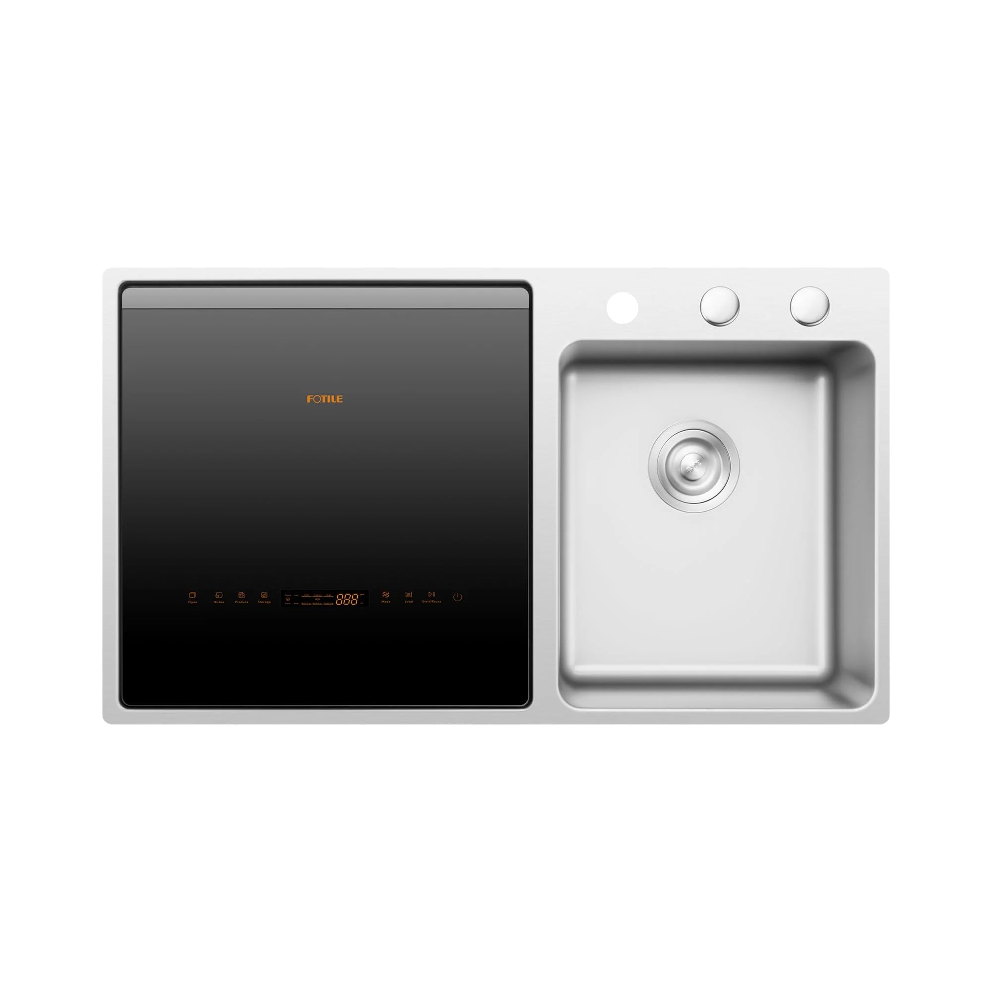 FOTILE SD2F-P5 VersaWashTM 3-in-1 In-Sink Produce Cleaner and Dishwasher with 360 Cleaning Child Lock Energy Efficient for Space-Saving Hygienic Kitchen Solutions Dishwasher on the Right product thumbnail 2