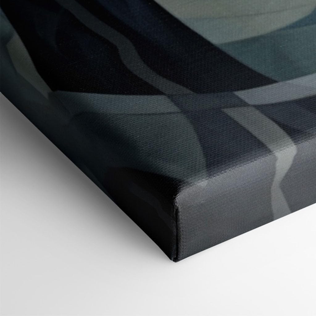 Canvas for Living room. Whispering Woods: An Abstract Vista of Mystique and Contemplation, 27 x 18 inch Canvas Wall Art - Contemporary Masterpieces - Modern Home Decor