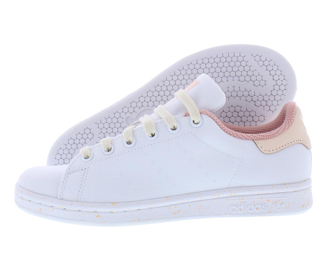 adidasOriginals Women's Stan Smith W Low Shoes, Casual Sneakers, Cloud  White/Wonder Mauve/Pink Tint,