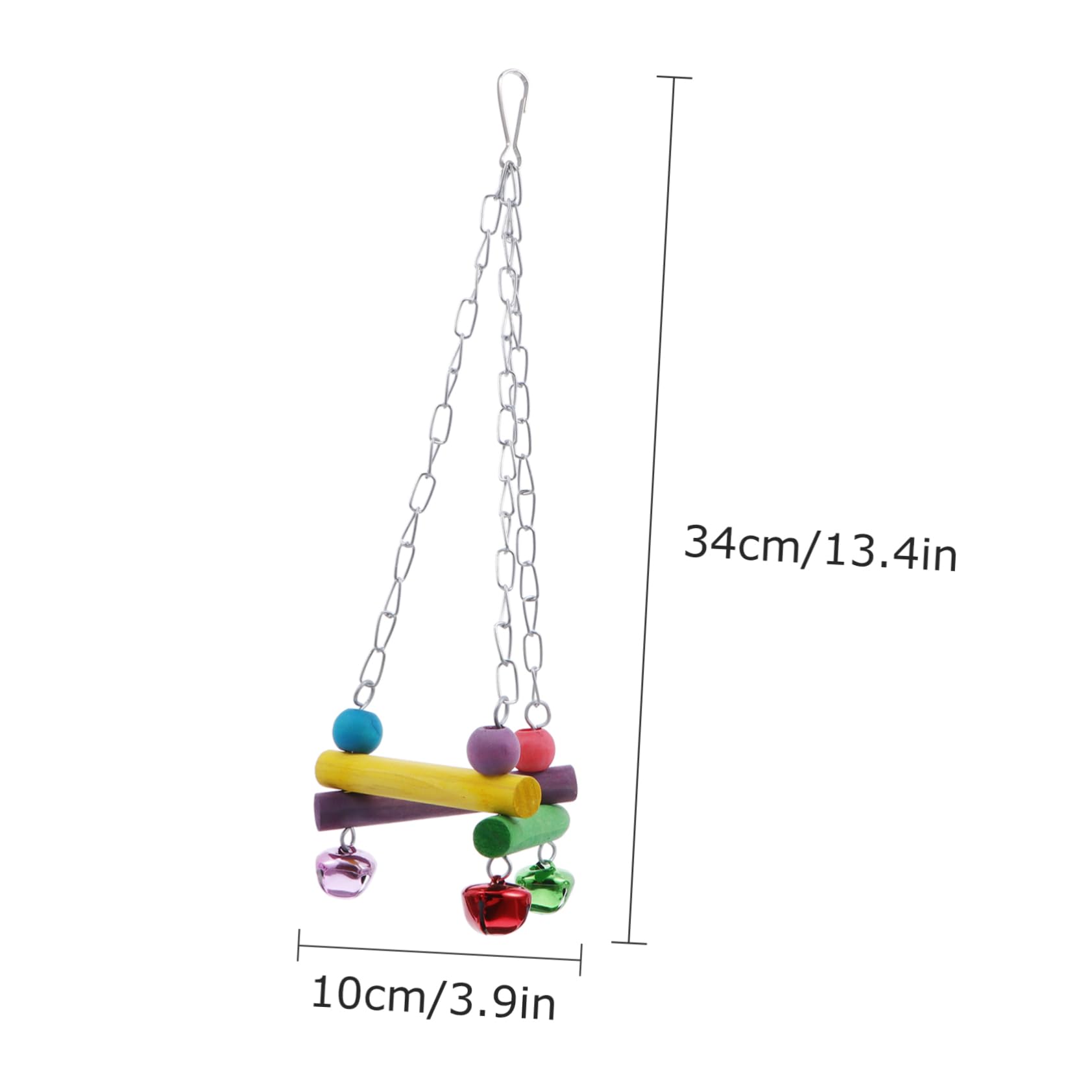GANAZONO 5Pcs Bird Parrot Swing Chewing Set Hanging for Parrots Promote Chewing and Intellectual Development Bird Cage Accessories for Finch and Budgie Fun