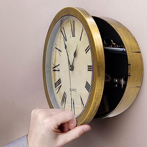 Pinafresa Storage Box Special Hidden Secret Wall Clock Safe Box Wall-Mounted Key Cash Jewelry Money Storage Security Box Home Decoration - Image 7