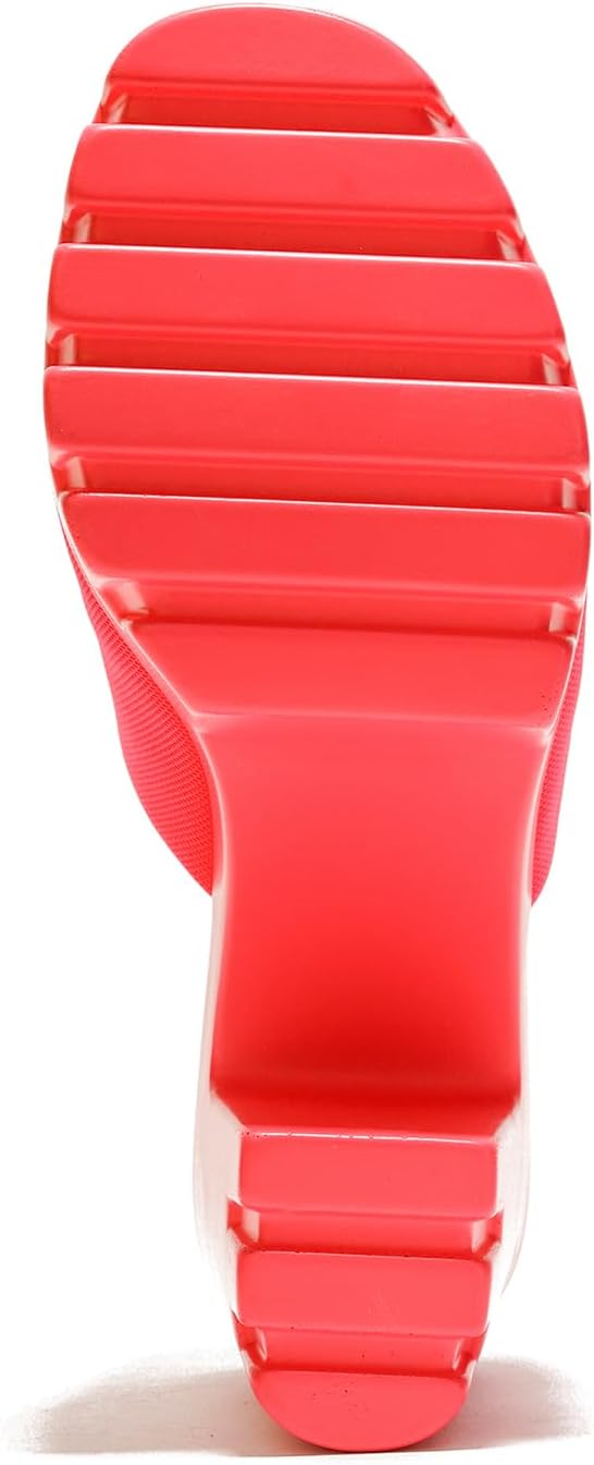 Cape Robbin Women's Chunky Platform Sandals Block Heel - Slip On Elastic Band Dressy Shoes Round Toe Comfort Soles (Echoya) - Image 6