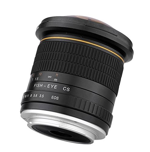 Objectif fisheye 8mm f/3.5 Canon EOS reflex grand angle ultra large 170 degrés Gowe photo
