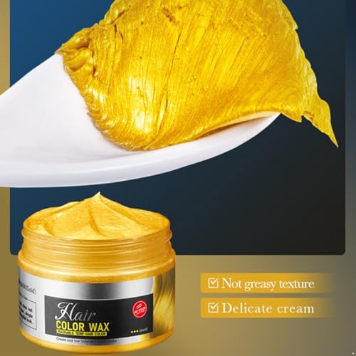 Cera para Cabello 1Pc Color Lavable y Temporal Dorado miniatura 5