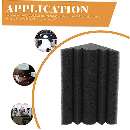 Toddmomy 4Pcs Paneles absorbentes de sonido antillama en esquina para tratamiento acústico en estudio miniatura 5