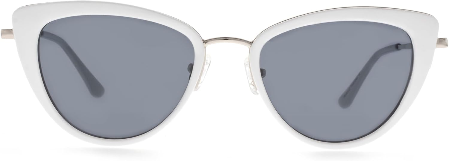 FAA'N Retro Big Frame Cat Eye Polarized Sunglasses Women with Spring Hinge