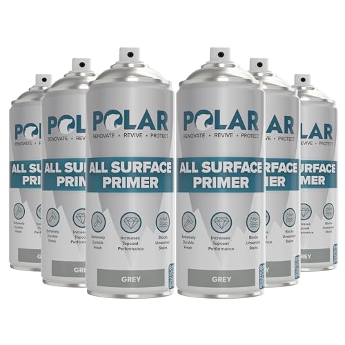 Polar All Surface Primer Matte Gray (6 x 13.5 Fl Oz)