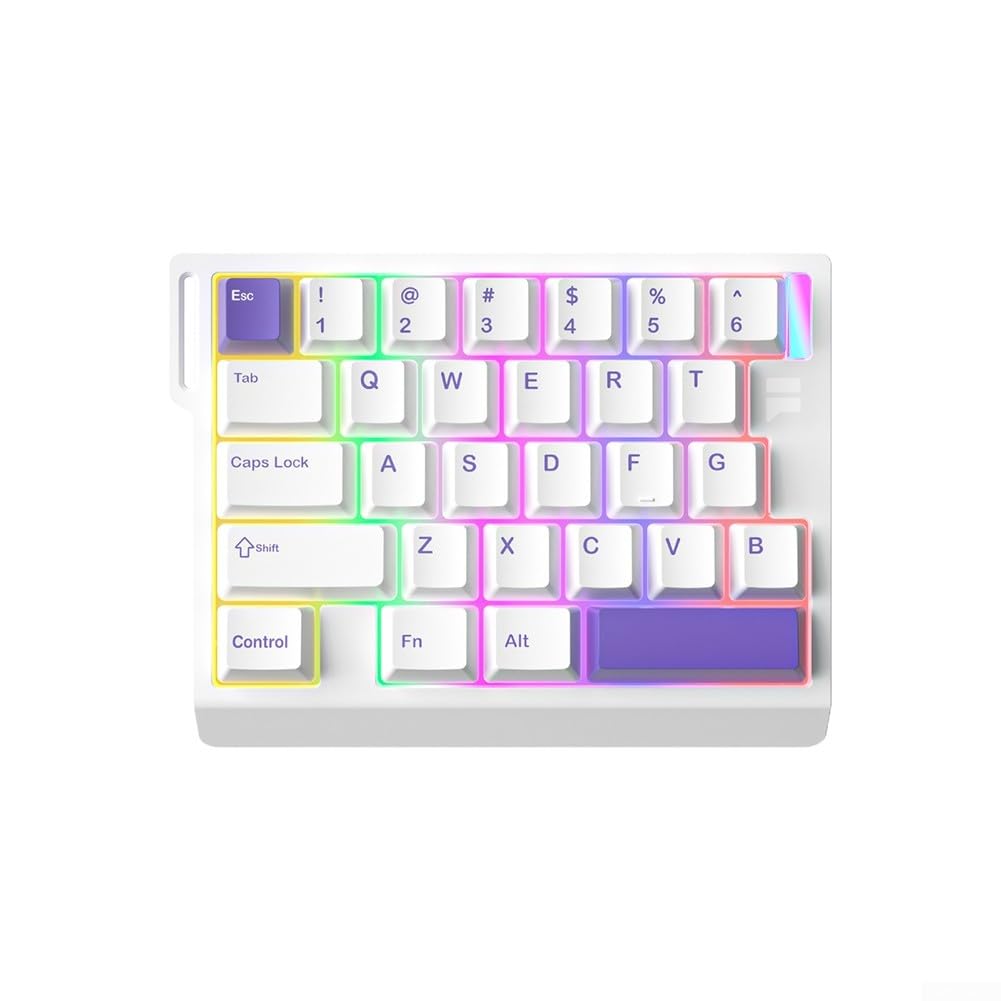 M30HE Tastiera meccanica da gioco cablata a 29 tasti, frequenza di polling 8K, bassa latenza 0,1 ms, interruttore magnetico, layout compatto al 30%, retroilluminazione RGB, struttura ABS