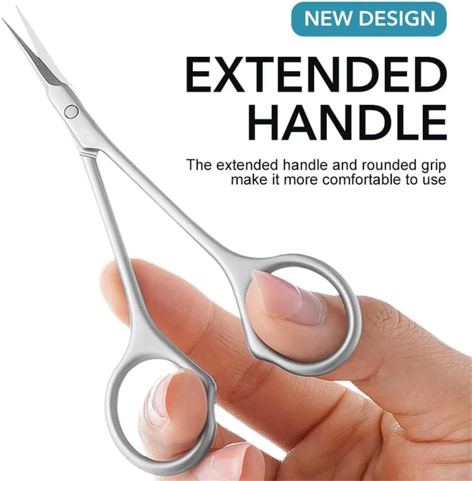 1PC Scissors Stainless Steel Multi-Purpose Manicure Scissors Cuticle Trimmer Beauty Grooming Kit,Silver