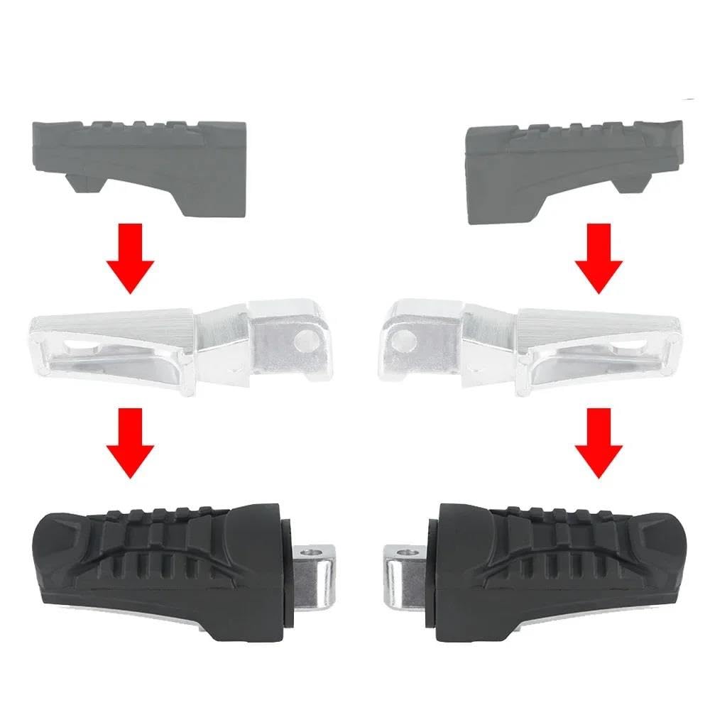 Per B&MW GS1250 R 1250 GS ADV R1250GS 2022 2021 Pedane Poggiapiedi Passeggero Posteriore per Moto Pedale Posteriore(Rubber Cover)
