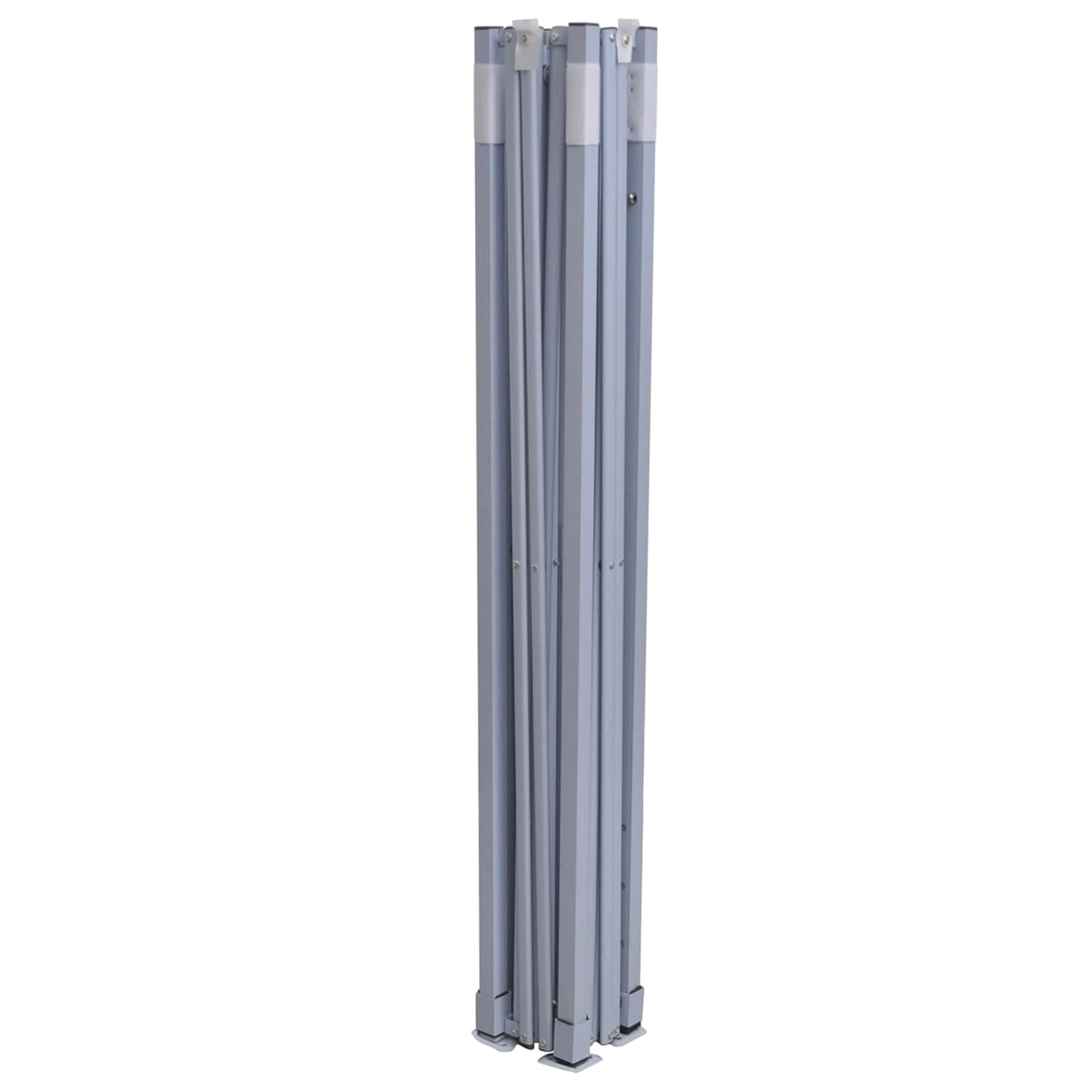 Antracyt składany namiot 200 x 200 x 315 cm | Oxford 600D, powlekana PCW, rama stalowa, 8 elementów, 4 ubrania, łatwy montaż