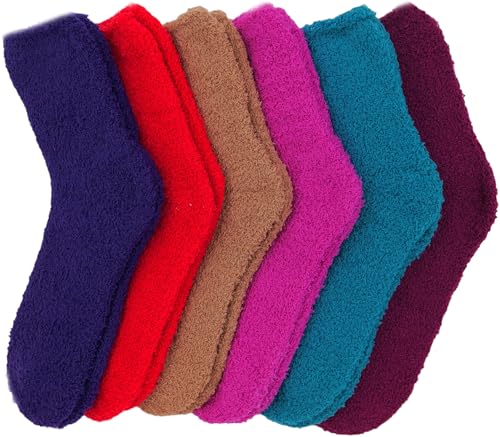 Image of ToBeInStyle Women's Pack of 6 Assorted Style Winter Socks