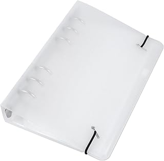 OHPHCALL 1 Conjunto De Sacos De Armazenamento Transparentes Com Folhas Soltas Envelope De Dinheiro Sacos De Armazenamento Com Zíper De Folhas Soltas Pasta De Arquivo De Plástico