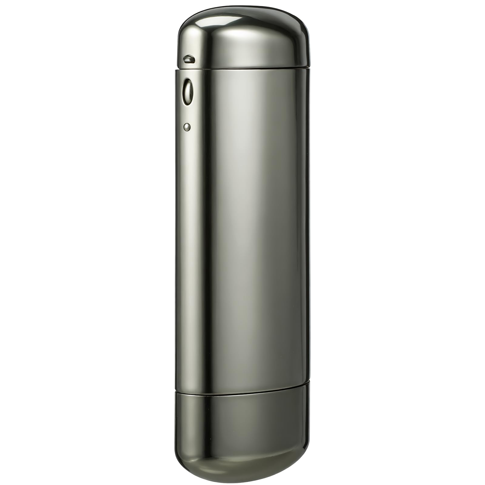 Custodia rigida per occhiali in alluminio da 15,2 cm, custodia protettiva solida per occhiali e sole, custodia in metallo grigio chiaro, leggera e portatile per viaggi