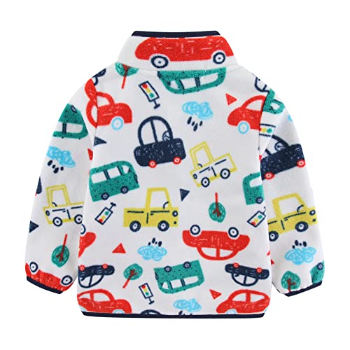 Image of Mud Kingdom Unisex Kids Fleece Jacket Printing Zip Up