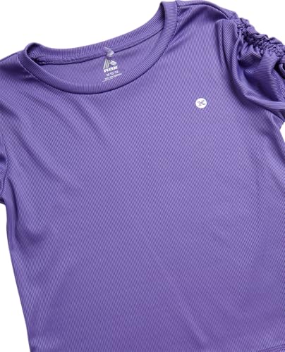 Image of RBX Girls Athletic Skort Set - 2 Piece Workout Set with Performance T-Shirt & Pleated Scooter Skirt, Girls Athletic Outfit