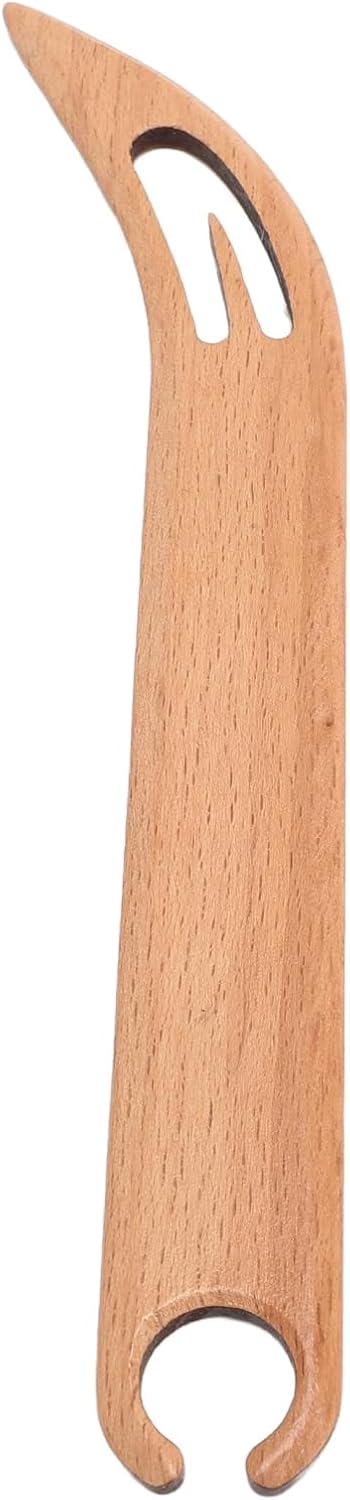 Saluaqui Wooden Weaving Portable Crafting Tool for Inkle Looms Table Looms and Detailed Weaving Projects (Beech 2)