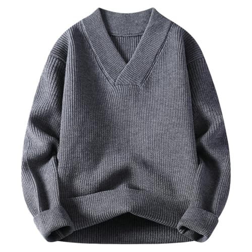 Pull col en V homme en maille fine | Idéal pour le bureau et les sorties