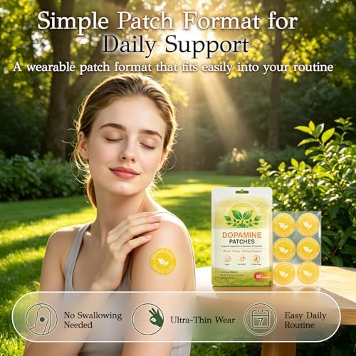 Dopamine Patches Extra Strength, Mood Patches for Men and Women, Yellow — view 3