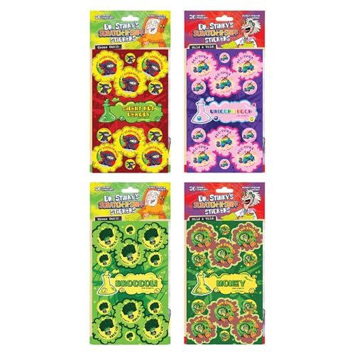 Just For Laughs Dr. Stinky’s Scratch N Sniff 4-Pack