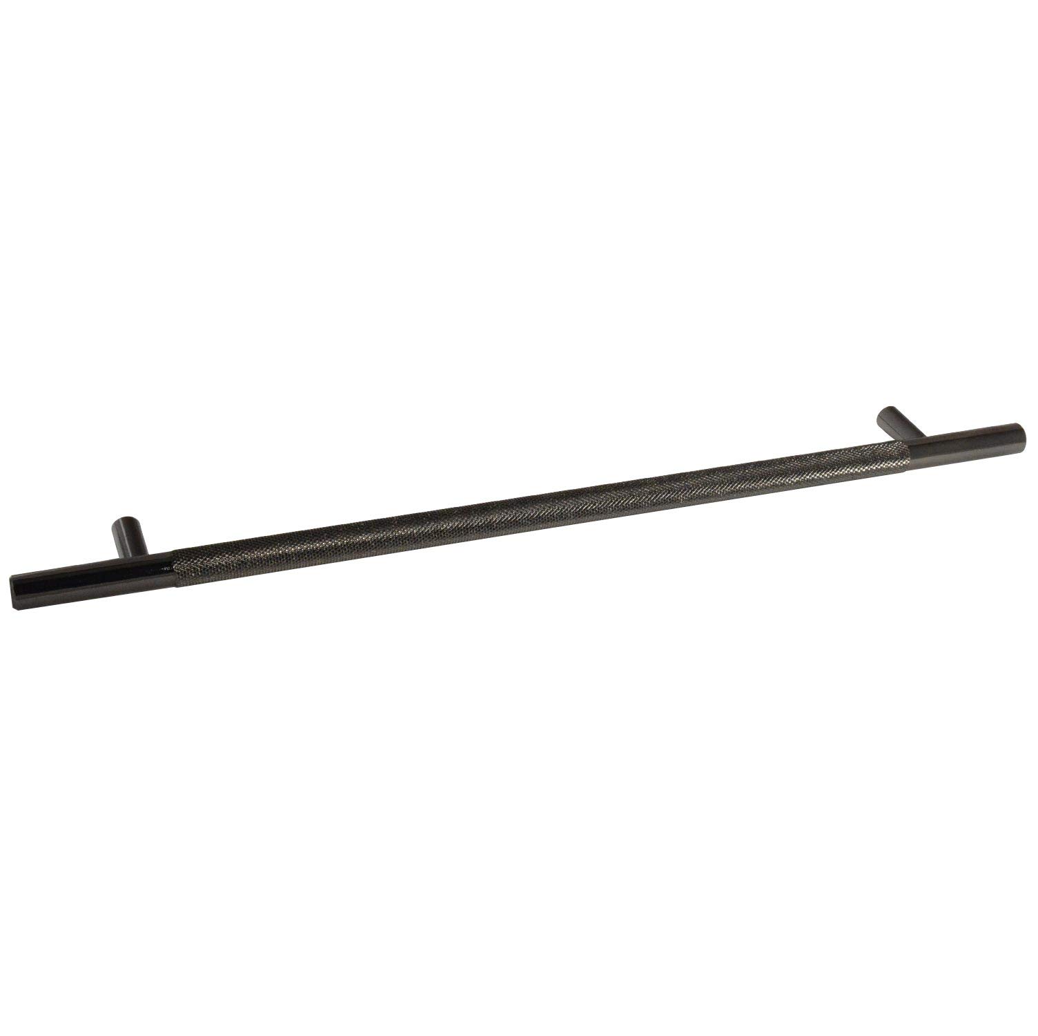 CKP Brand #3485 Origins Collection 11-5/16 in. (288mm) Knurled Steel Bar Pull, Graphite