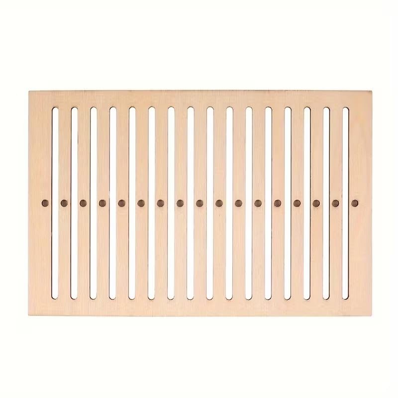 Haoser Wooden Adjustable Strap Weaving Loom Kit with Hook Tool – DIY Knitting Board for Handbag Straps, Camera Straps, Backpack Belts – Lightweight Craft Loom Set (5.24 x 3.45 Inch + Hook 6.57 x 1.08 Inch) 1