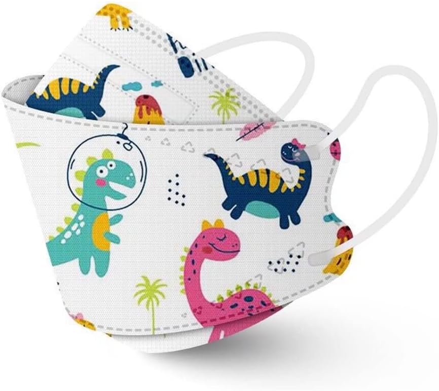 100pcs Kids 4-Ply KF94 Masks Disposable Face Mask For Children Cartoon 3D Mouth Shields Filter Face Cover