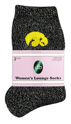 Iowa Hawkeyes Women's Lounge Socks (2 Pack)4