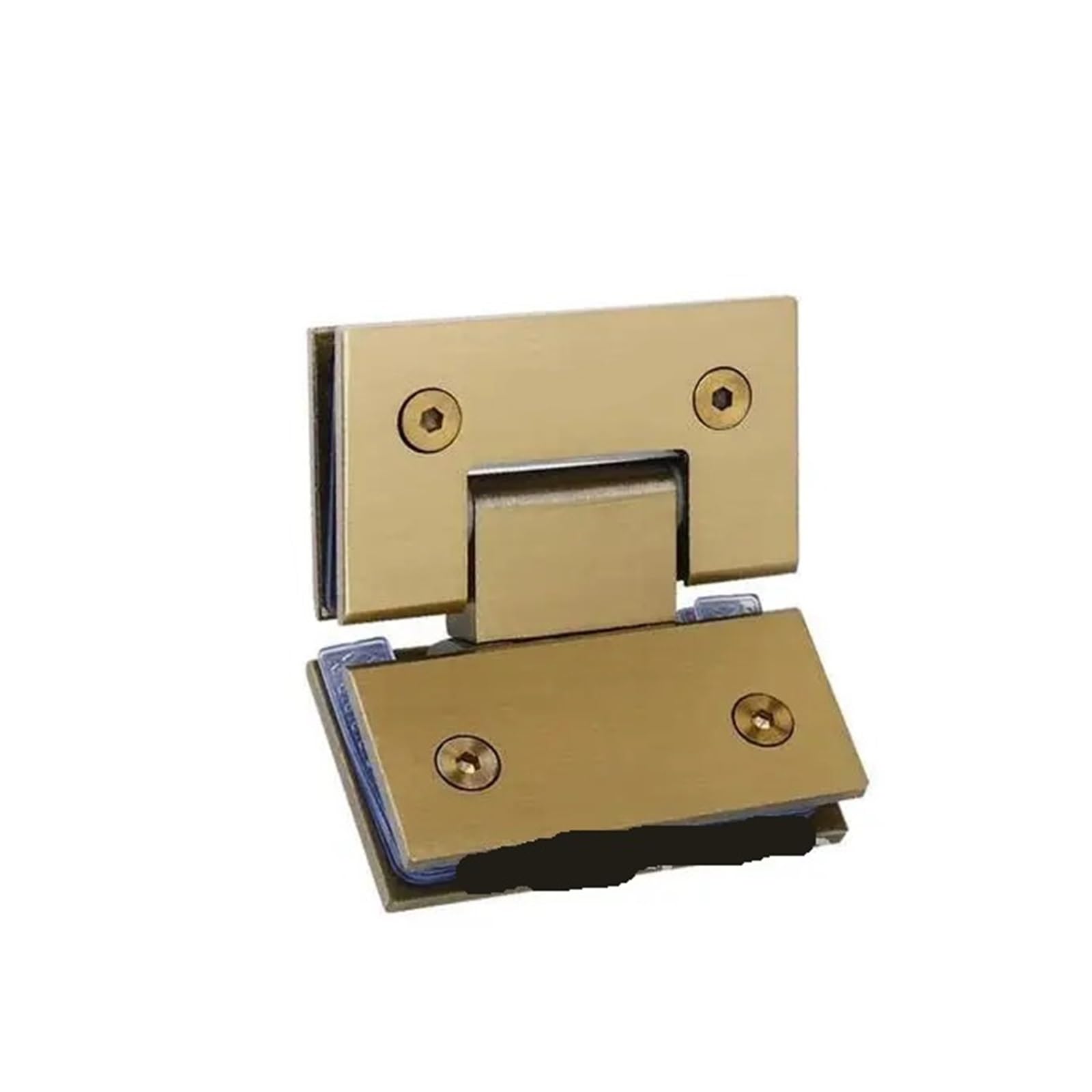 Padgcnor Gold-135 Bathroom Glass Door Hinges Glass Door Bathrooms Steel Wall Mount 90 Stainless Hinge Degrees Is Open Shower Gate Clamp Replacement(Gold-135)