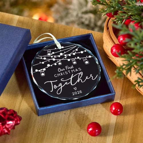 Image of Our First Christmas Together Ornaments 2026 Gifts for Couple Him Her