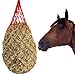 FUSARIVER ヘイネット 馬 網目10cm 全長100cm 牧草フィーダー スローフィーダー ハンギング フィーダー 干し草 フィーダー 馬 早食い防止 9リング レッド