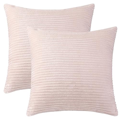 Uxcell Pack of 2 Corduroy Throw Pillow Covers