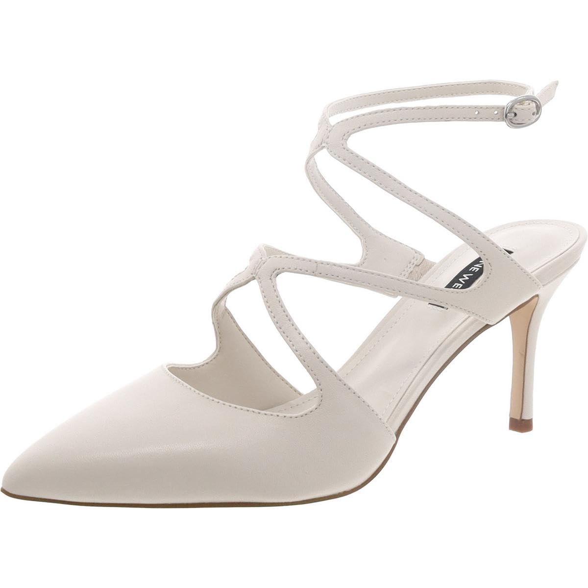 Amazon.com | Nine West Women's Maes Pump, Chic Cream 150, 5
