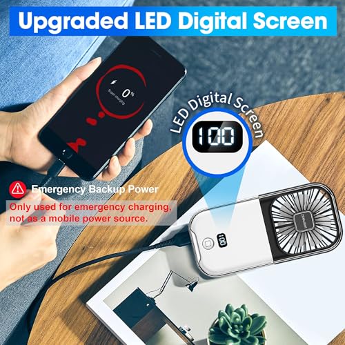 Ventilateur de collier rechargeable USB silencieux avec 4 vitesses - 6