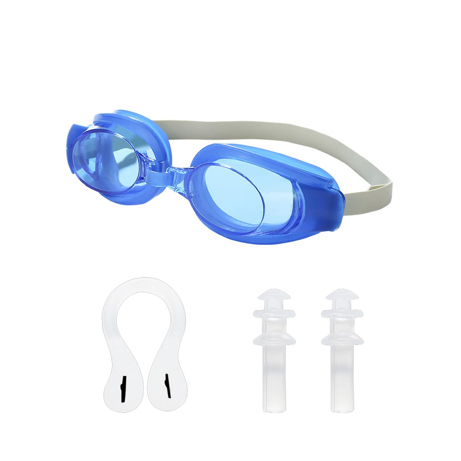 JCUGSBS Gafas de Natación para Niños – Gafas Natación Niño de 3 a 12 años – Antivaho Gafas para Niños con Correa Ajustable, Puente Nasal Flexible y Protección UV