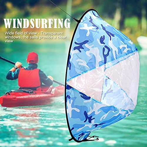 image for WYYXO Kayak Wind Sail,Foldable Kayak Boat Windpaddle Downwind Sail wit