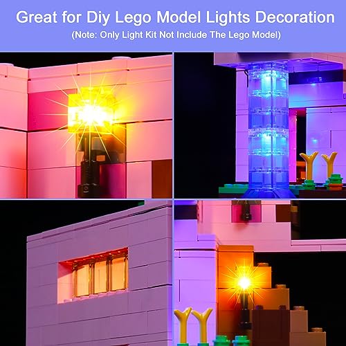 Hilighting Upgraded Light Kit for Lego Minecraft The Pig House Building Set, Compatible with Lego 21170 (Model Not Included) by Hilighting - Image 3
