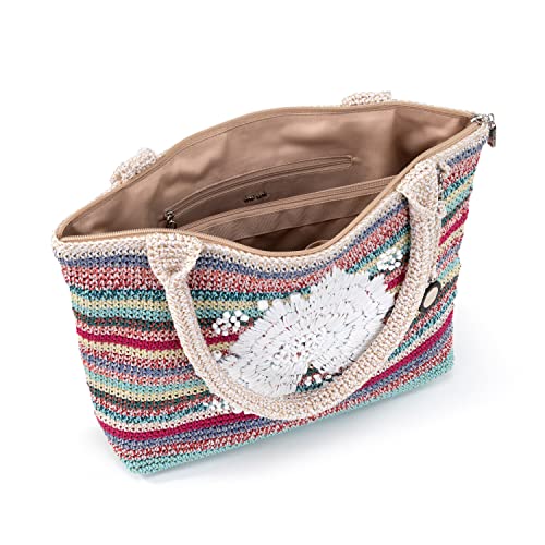 The Sak Crafted Classics Tote Bag - Hand Crochet Women's Purse For Everyday, Travel, Beach Bag - Carryall Shoulder Bag Straps3