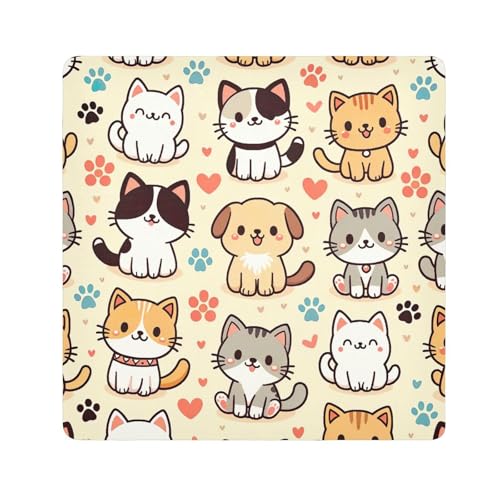 ODAWA Camera Protective Wrap Cute Cats Dogs Self-adhesive Cloth 21.7