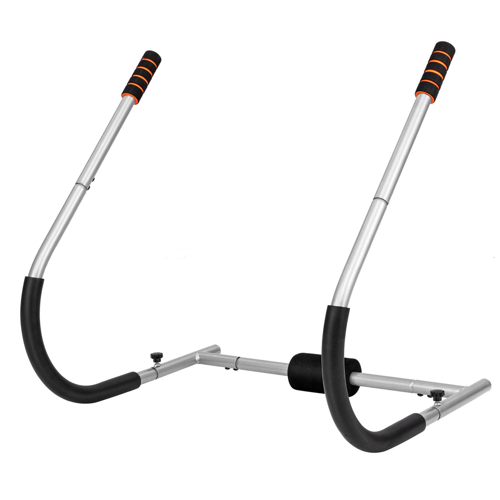 COSTWAY Foldable Ab Trainer, Core Abdominal Trainer Sit up Exercise Equipment with Padded Headrest and Handles, Abs Crunch Machine for Home Gym Fitness (Silver)