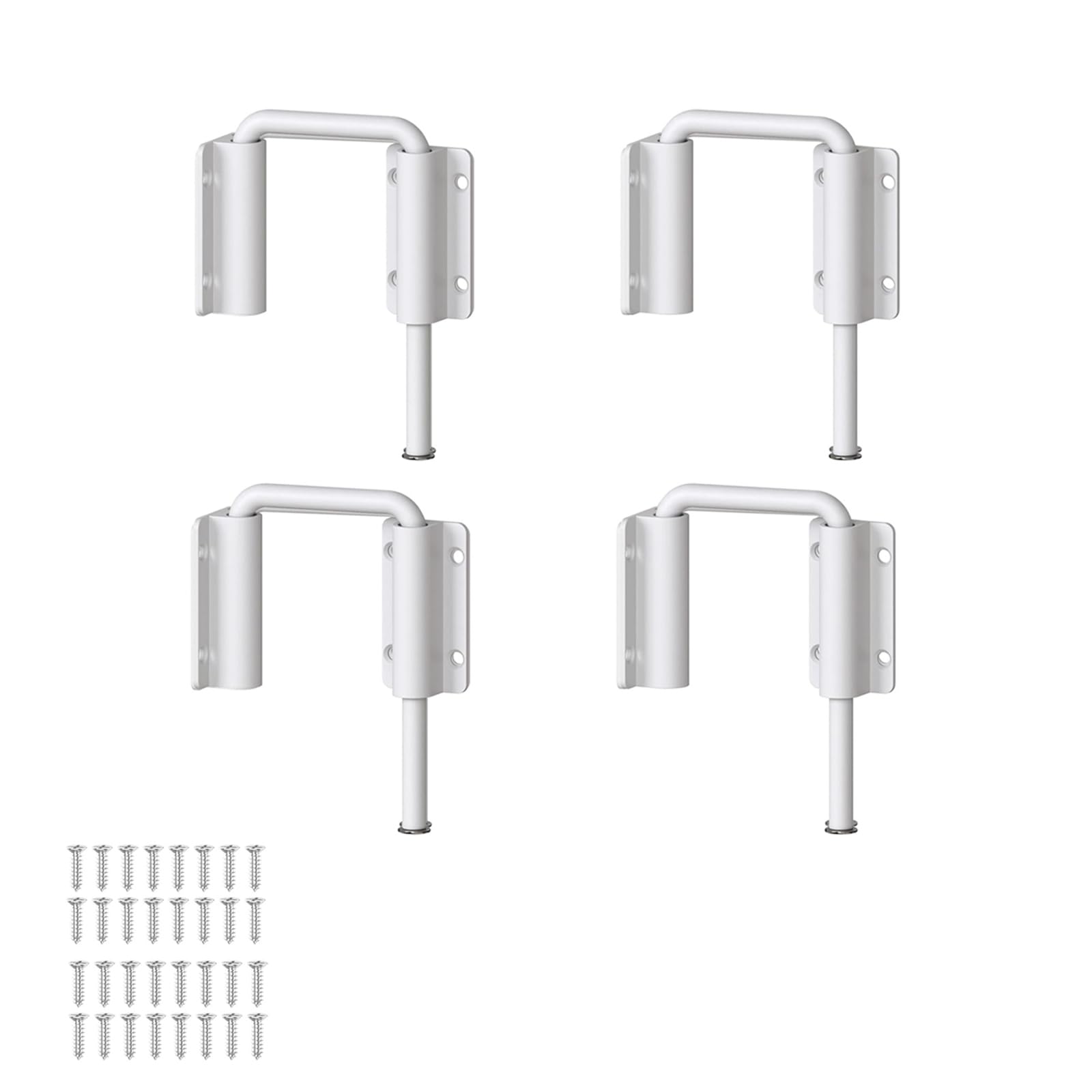 Premium Door Lock Set, 4 Pack U-Shaped Sliding Door Loop Latch, 90/180 Degree Adjustable Security Locks