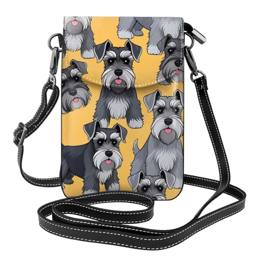 Small Crossbody Bags for Women,Leather Shoulder Bag for Cell Phone Purse with Strap and Colorful Life Trees Printed