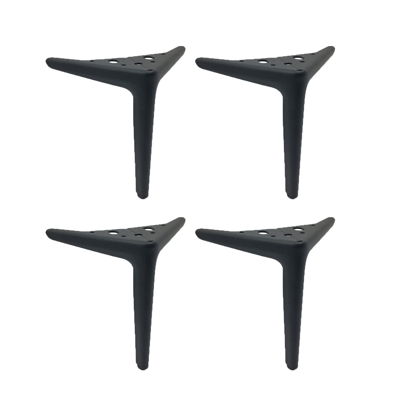 Pieds de table triangulaires en fer contre les meubles bancals avec protections de sol de 25 cm