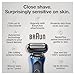 Braun Series 6 6040cs Electric Shaver with Charging Stand, Precision Trimmer, Wet & Dry, Rechargeable, Cordless Foil Shaver, Blue