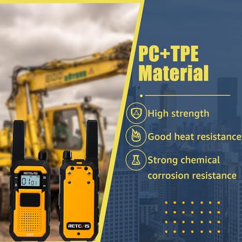Retevis RB648 Rugged Walkie Talkies, Waterproof 2 Way Radio IP67 - Image 7